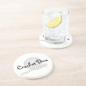 Dessous De Verre En Grès Diva de crochet (Côté)