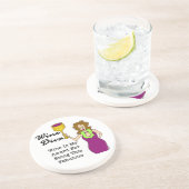 Dessous De Verre En Grès Diva de vin "fabuleuse " (Côté)