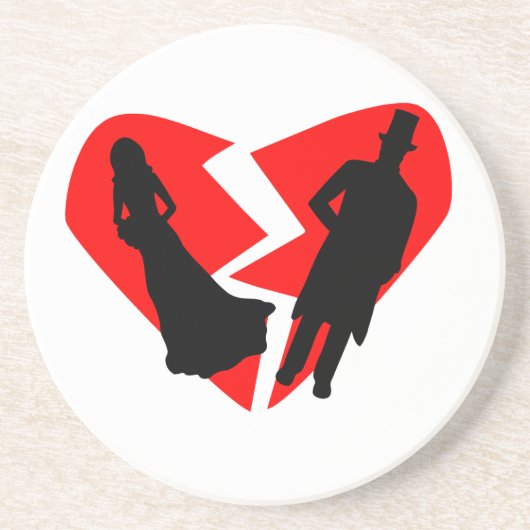 Dessous De Verre En Grès Divorce (Devant)