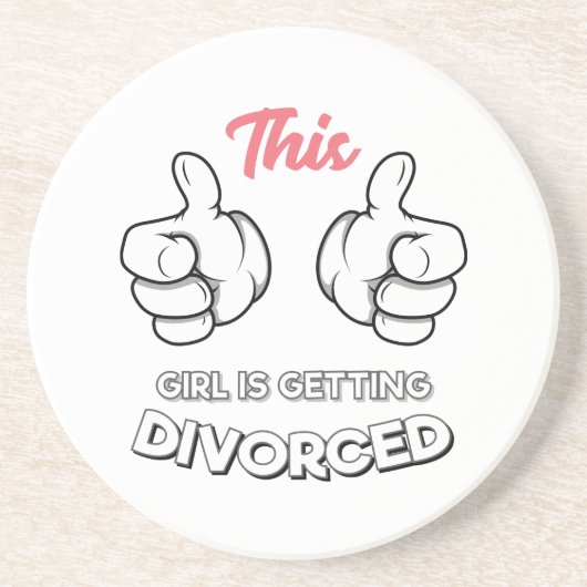 Dessous De Verre En Grès Divorce - Cette Fille Se Divorce (Devant)