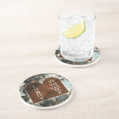 Dessous De Verre En Grès Dix commandements (Côté)