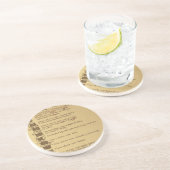 Dessous De Verre En Grès dix commandements (Côté)