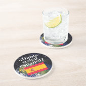 Dessous De Verre En Grès Do you speak Spanish ? Flag & Earth (Côté)