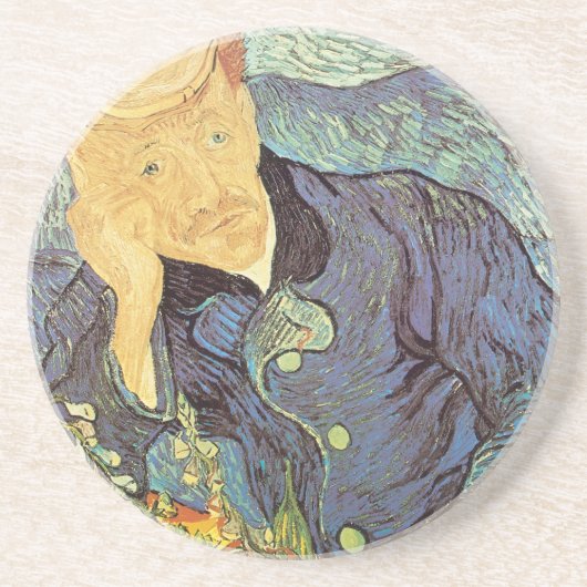 Dessous De Verre En Grès Docteur Gachet Portrait par Vincent van Gogh (Devant)