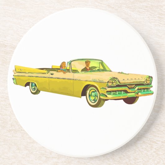 Dessous De Verre En Grès Dodge Custom Royal Lancer 1957 (Devant)