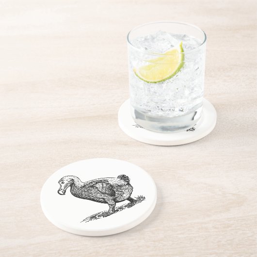 Dessous De Verre En Grès Dodo Bird (Côté)