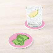 Dessous De Verre En Grès Dollar de l'argent du dessin (Côté)