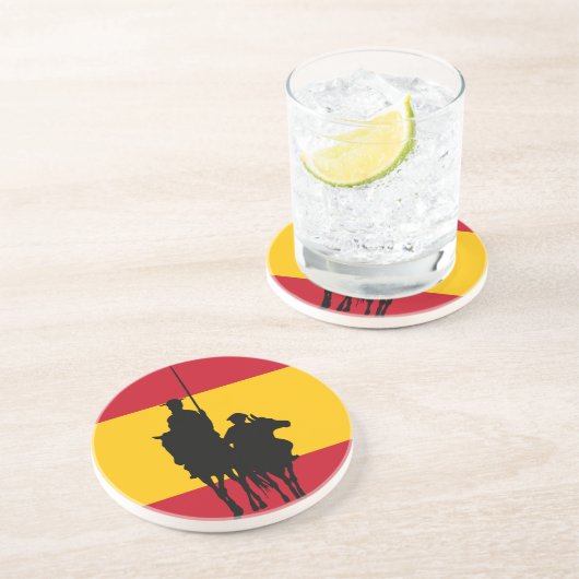 Dessous De Verre En Grès Don Quichotte 2 (Côté)