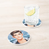 Dessous De Verre En Grès Donald . Conception de personnages animés (Côté)