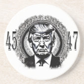 Dessous De Verre En Grès Donald Trump 45/47 (Devant)