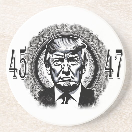 Dessous De Verre En Grès Donald Trump 45/47 (Devant)