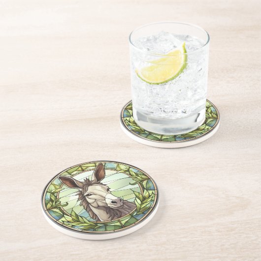 Dessous De Verre En Grès Donkey en verre doux (Côté)