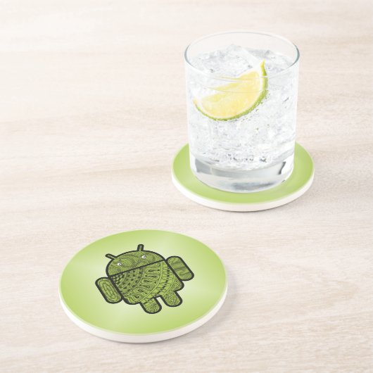 Dessous De Verre En Grès Doodle Pancho pour Android™ (Côté)