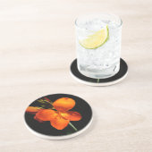 Dessous de verre en grès d'orchidée éblouissant (Côté)