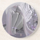 Dessous De Verre En Grès Dormir au clair de lune ! (Devant)