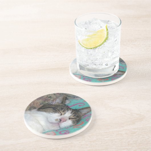 Dessous De Verre En Grès Dormir de miel (Côté)