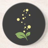 Dessous De Verre En Grès Double feuille (Devant)