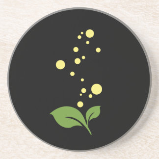 Dessous De Verre En Grès Double feuille