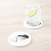 Dessous De Verre En Grès Double triage à la tombée de la nuit (Côté)