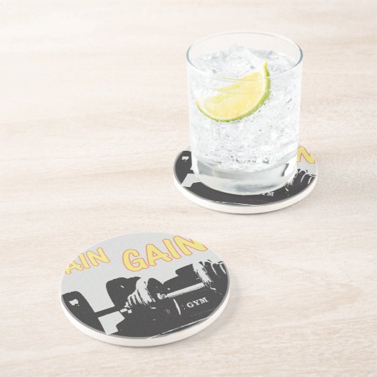 Dessous De Verre En Grès Douleur et gain (Côté)