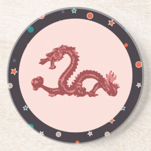 Dessous De Verre En Grès Dragon