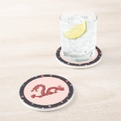 Dessous De Verre En Grès Dragon (Côté)