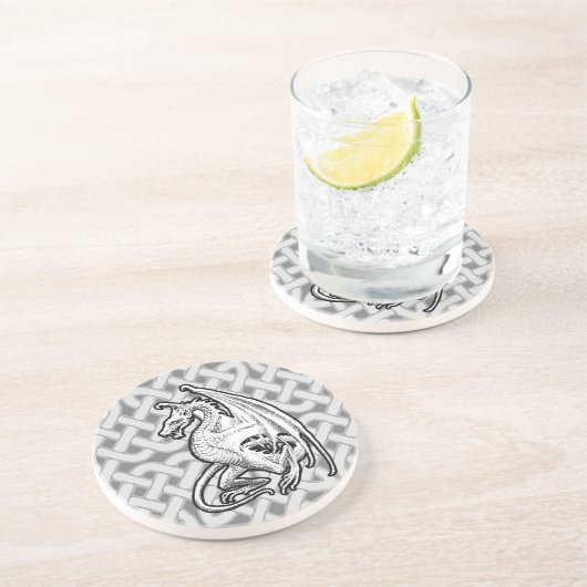 Dessous De Verre En Grès Dragon ailé (Côté)