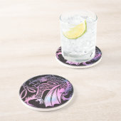 Dessous De Verre En Grès Dragon celtique rond (Côté)