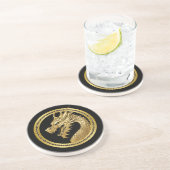 Dessous De Verre En Grès Dragon d'or (Côté)