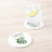 Dessous De Verre En Grès Dragon et sa colère Shakespeare King Lear Dessin (Côté)