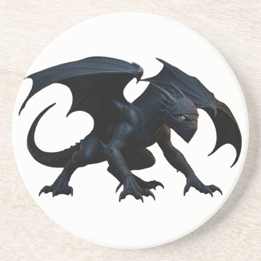 Dessous De Verre En Grès Dragon Ninja (Devant)