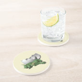 Dessous De Verre En Grès Dragon nouveau-né (Côté)