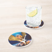 Dessous De Verre En Grès Dragon nucléaire (Côté)