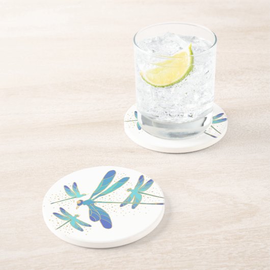 Dessous De Verre En Grès Dragonflies (Côté)