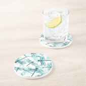 Dessous De Verre En Grès Dragonflies élégantes : Aquarelle (Côté)