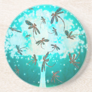 Dessous De Verre En Grès Dragonfly