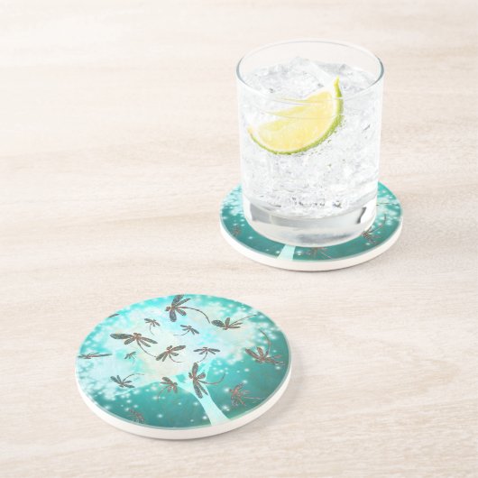 Dessous De Verre En Grès Dragonfly (Côté)