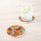 Dessous De Verre En Grès Dragonfly Desert Flit (Côté)