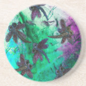Dessous De Verre En Grès Dragonfly Magic (Devant)