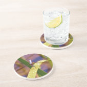 Dessous De Verre En Grès Dragonfly sur la feuille de pluie (Côté)