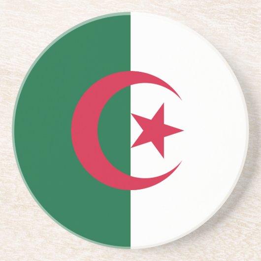 Dessous De Verre En Grès Drapeau Algérie (Devant)