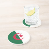 Dessous De Verre En Grès Drapeau Algérie (Côté)