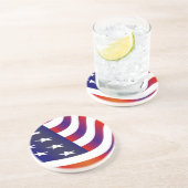 Dessous De Verre En Grès Drapeau américain (Côté)