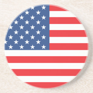 Dessous De Verre En Grès Drapeau américain