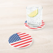 Dessous De Verre En Grès Drapeau américain (Côté)