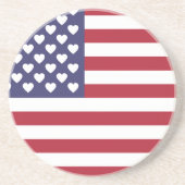 Dessous De Verre En Grès Drapeau américain (Devant)