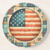 Dessous De Verre En Grès Drapeau américain (Devant)
