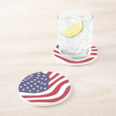 DESSOUS DE VERRE EN GRÈS DRAPEAU AMÉRICAIN (Côté)