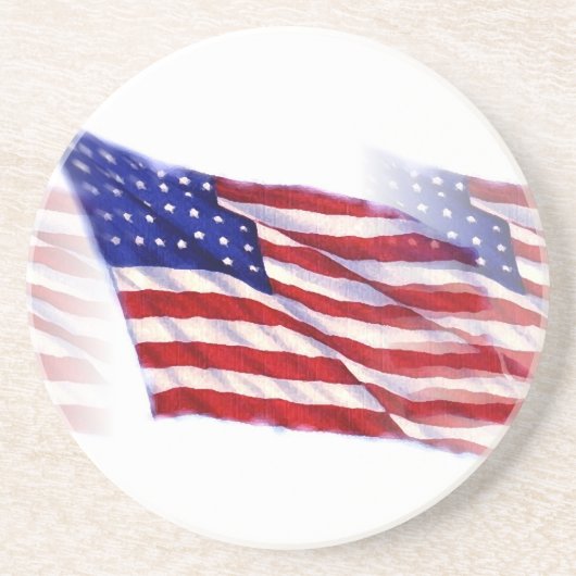 Dessous De Verre En Grès Drapeau américain (Devant)