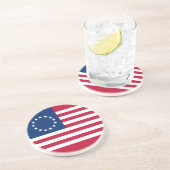 Dessous De Verre En Grès Drapeau américain Betsy Ross (Côté)